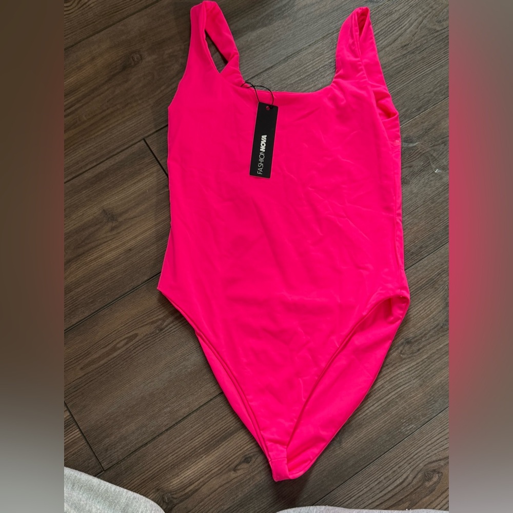 Fashion Nova Hot Pink One Piece Swimsuit